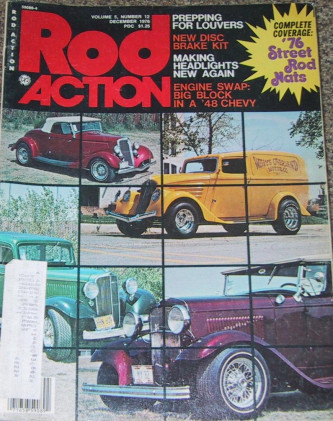 ROD ACTION 1976 DEC - SUPER BELL BRAKES, HEADLAMP
